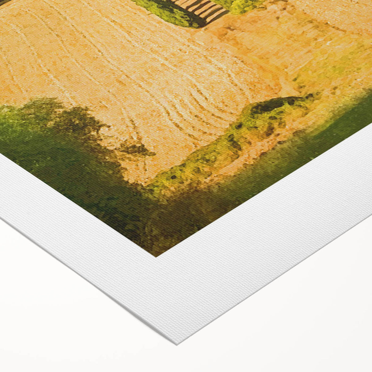 Retro Tuscany Travel Poster - Vintage Italy Landscape Wall Art