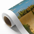 Retro Tuscany Travel Poster - Vintage Italy Landscape Wall Art