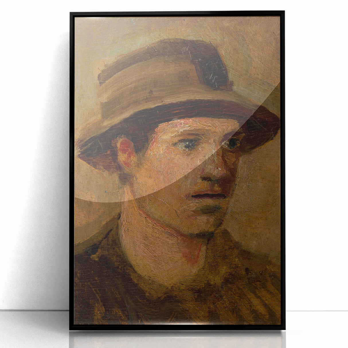 Head of a Laborer Realism Art Print - Ladislav Mednyánszky Portrait Canvas