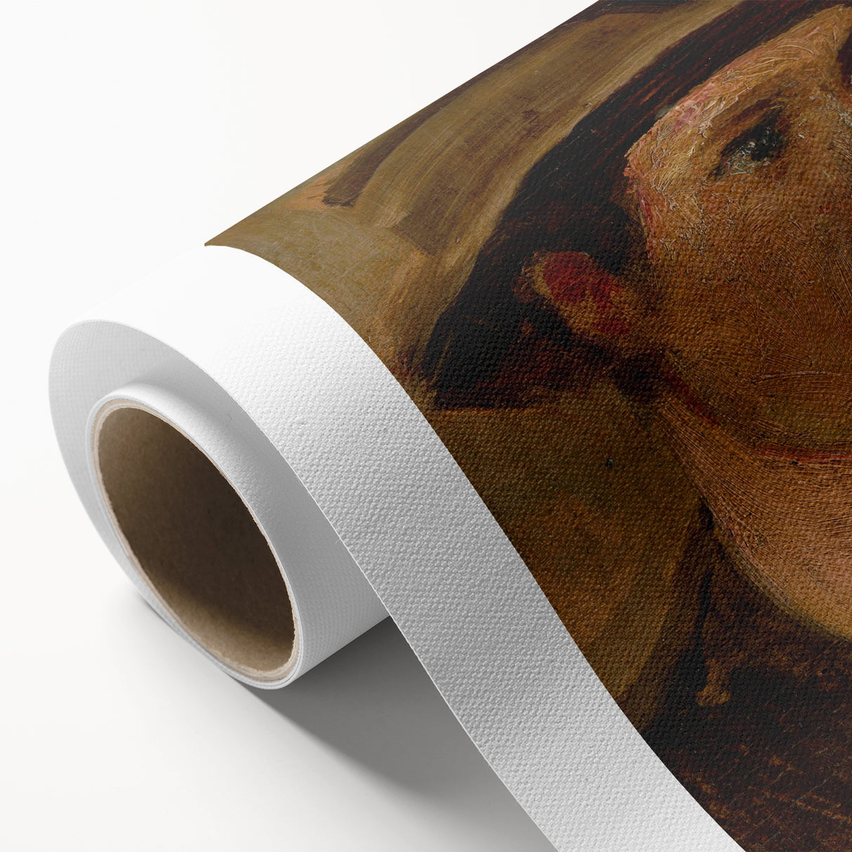 Head of a Laborer Realism Art Print - Ladislav Mednyánszky Portrait Canvas