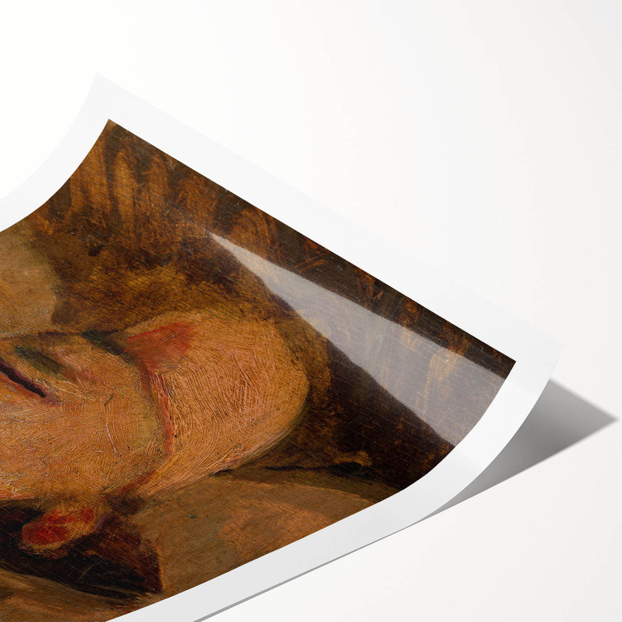 Head of a Laborer Realism Art Print - Ladislav Mednyánszky Portrait Canvas