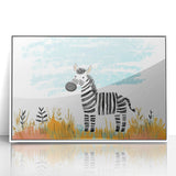 Boys Room Wall Art - Zebra Safari Kids Wall Art for Nursery