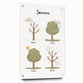 Seasons Kids Educational Wall Art - Learning Poster for Classrooms
