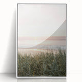 Art deco poster featuring a geometric pattern in pastel shades on white acrylic, ideal for nursery wall art.