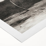 Modern Wall Art - Strange Flower Abstract Portrait in Monochromatic Style