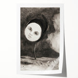 Modern Wall Art - Strange Flower Abstract Portrait in Monochromatic Style