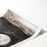 Modern Wall Art - Strange Flower Abstract Portrait in Monochromatic Style