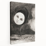 Modern Wall Art - Strange Flower Abstract Portrait in Monochromatic Style