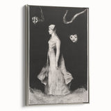 Modern Wall Art - Haunting Abstract Monochrome by Odilon Redon