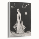 Modern Wall Art - Haunting Abstract Monochrome by Odilon Redon