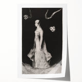 Modern Wall Art - Haunting Abstract Monochrome by Odilon Redon