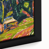 Modern Wall Art - Red Tree Abstract Landscape in Vibrant Expressionist Style