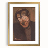 Modern Wall Art - Expressive Clown Portrait by Cyprián Majerník