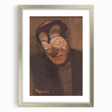 Modern Wall Art - Expressive Clown Portrait by Cyprián Majerník