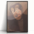 Modern Wall Art - Expressive Clown Portrait by Cyprián Majerník