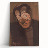 Modern Wall Art - Expressive Clown Portrait by Cyprián Majerník