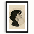 Elegant Dining Room Wall Art - Modern Black & White Portrait Print