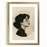 Elegant Dining Room Wall Art - Modern Black & White Portrait Print
