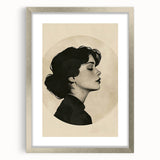 Elegant Dining Room Wall Art - Modern Black & White Portrait Print