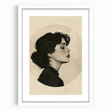 Elegant Dining Room Wall Art - Modern Black & White Portrait Print