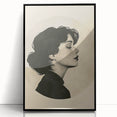 Elegant Dining Room Wall Art - Modern Black & White Portrait Print