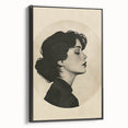 Elegant Dining Room Wall Art - Modern Black & White Portrait Print