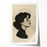 Elegant Dining Room Wall Art - Modern Black & White Portrait Print