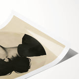 Elegant Dining Room Wall Art - Modern Black & White Portrait Print