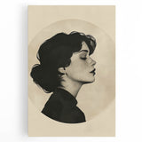 Elegant Dining Room Wall Art - Modern Black & White Portrait Print