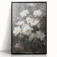 Moody Floral Living Room Wall Art – Modern Canvas Print