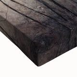 Close-up of vibrant abstract florals wall art on stretched canvas, showcasing intricate details and bold colors, perfect for enhancing modern decor.