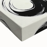 Abstract Art Prints – Rhythmic Ink Circles on Neutral Canvas