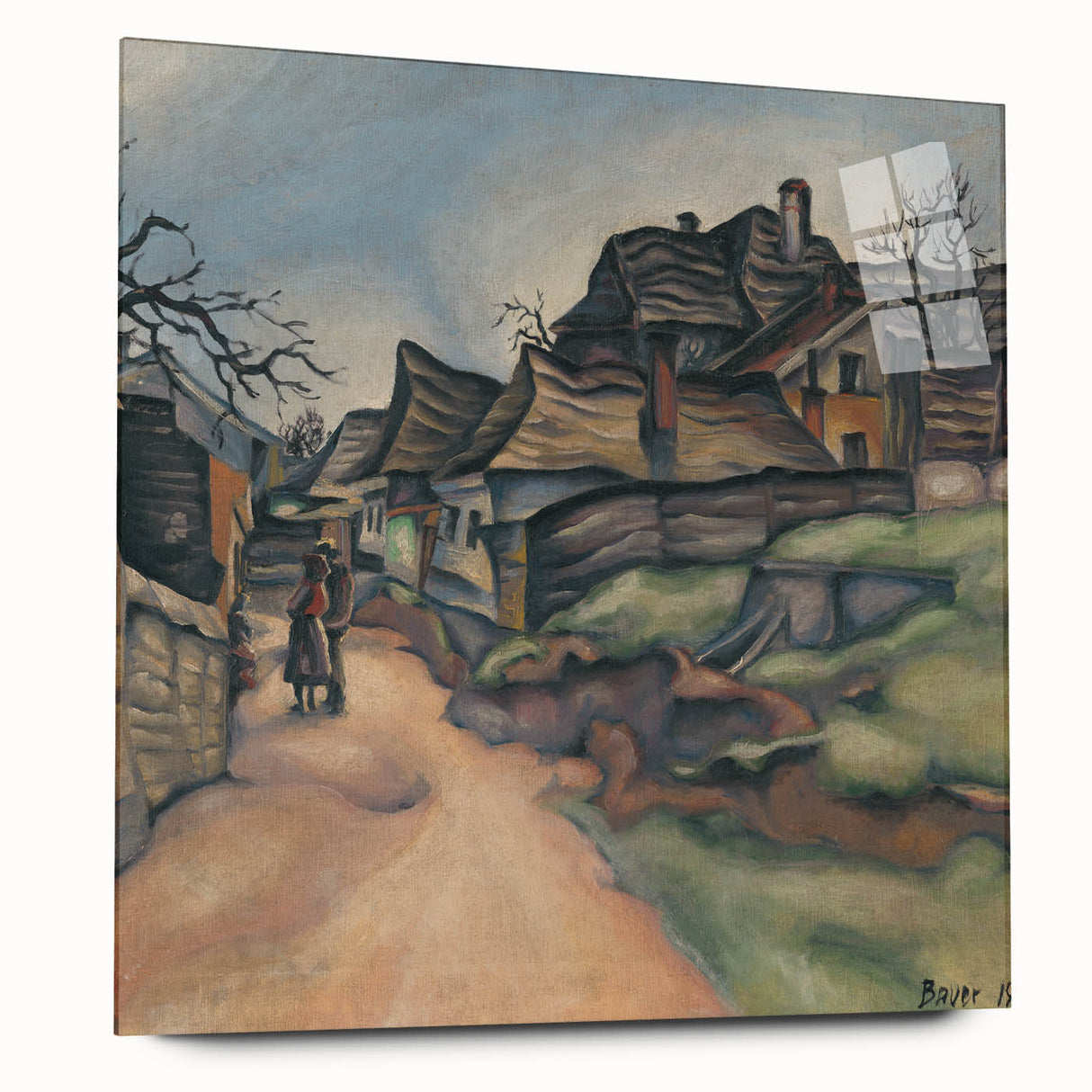 Expressionism Wall Art - Village Pathway by Expressionist Artist