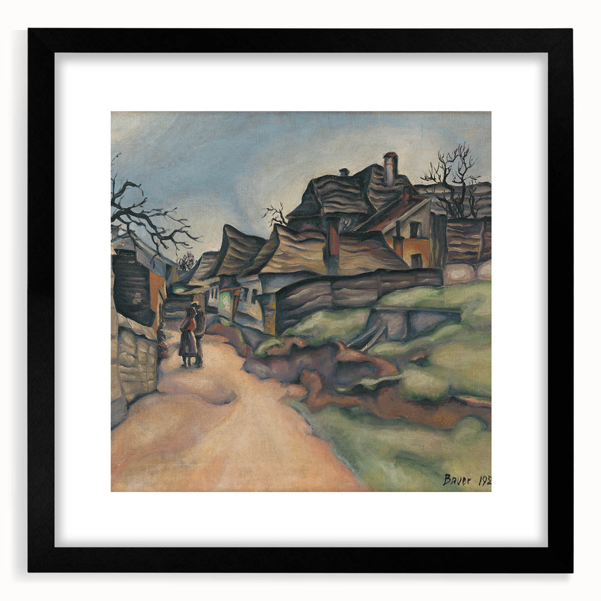 Expressionism Wall Art - Village Pathway by Expressionist Artist