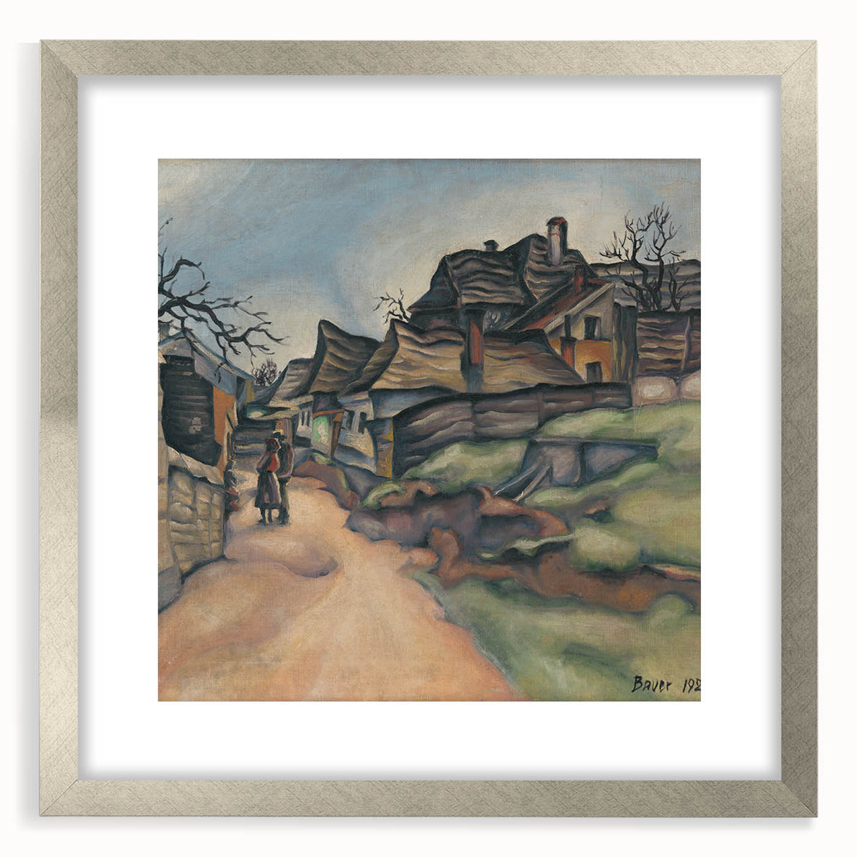 Expressionism Wall Art - Village Pathway by Expressionist Artist