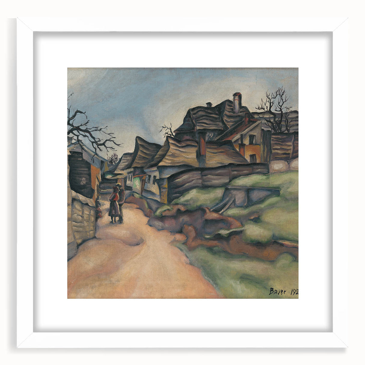 Expressionism Wall Art - Village Pathway by Expressionist Artist