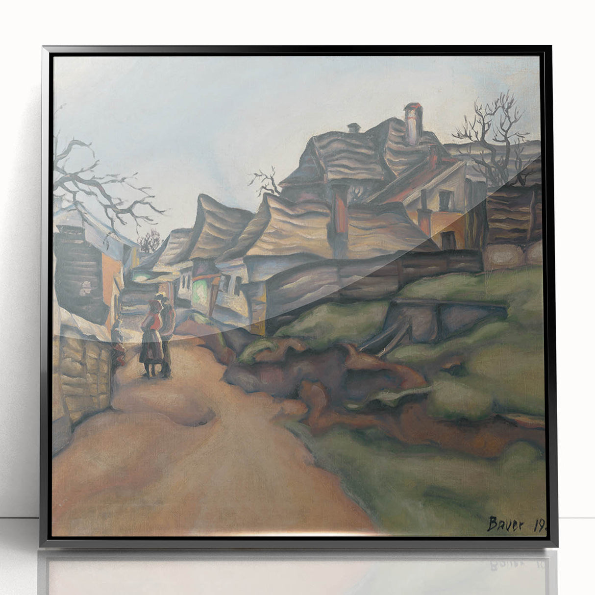Expressionism Wall Art - Village Pathway by Expressionist Artist