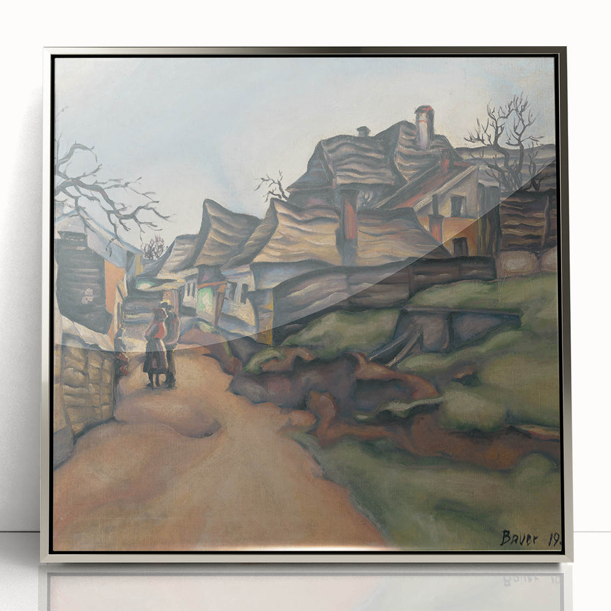 Expressionism Wall Art - Village Pathway by Expressionist Artist