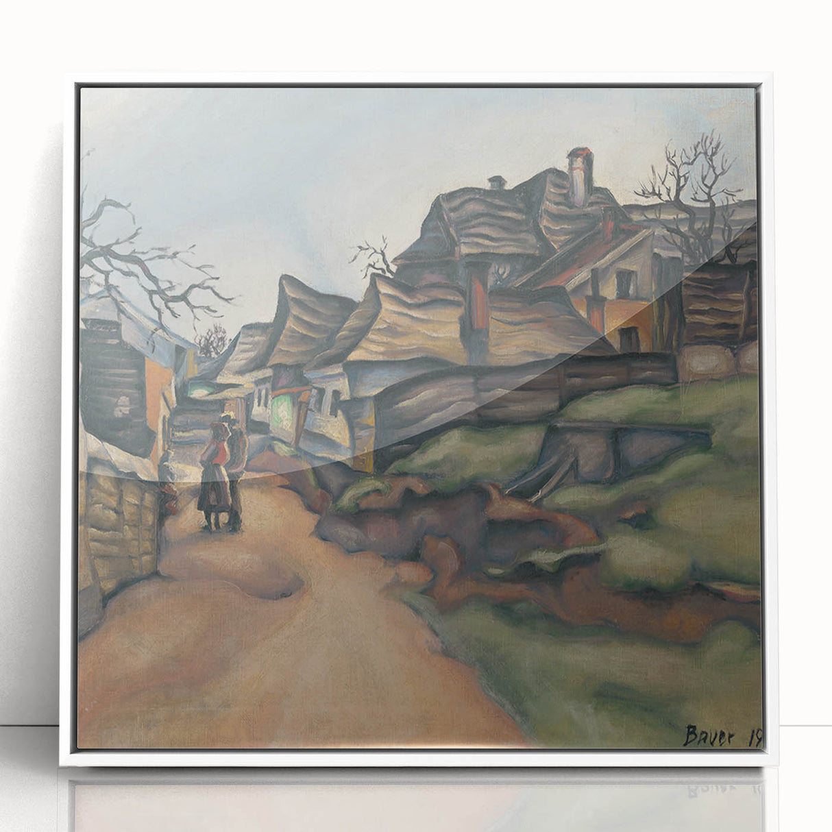 Expressionism Wall Art - Village Pathway by Expressionist Artist