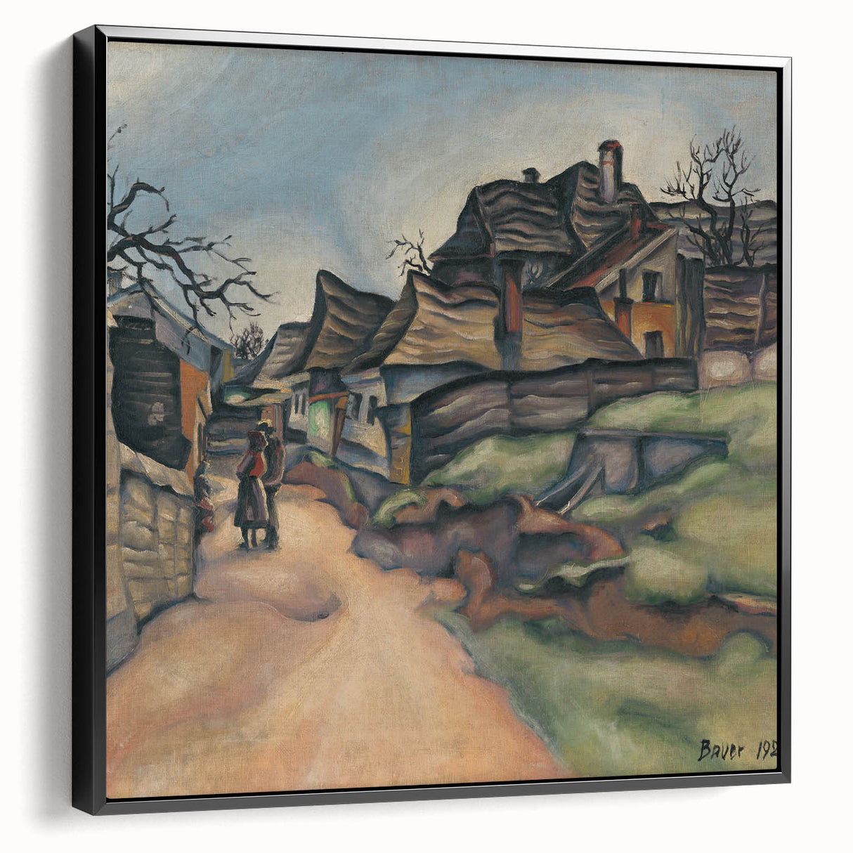 Expressionism Wall Art - Village Pathway by Expressionist Artist