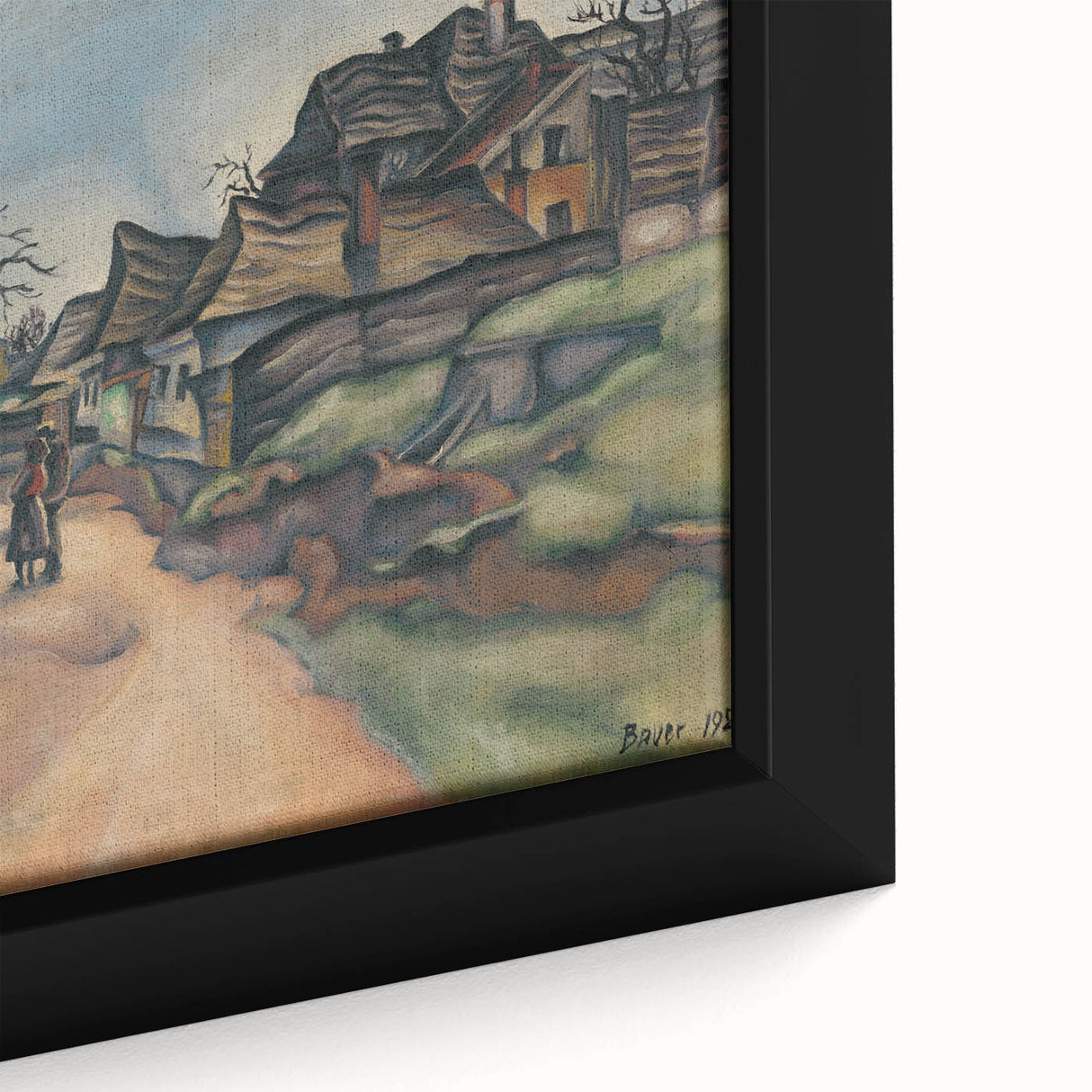 Expressionism Wall Art - Village Pathway by Expressionist Artist
