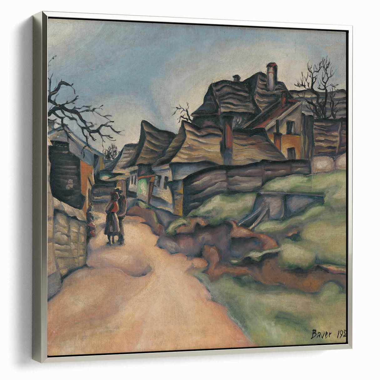 Expressionism Wall Art - Village Pathway by Expressionist Artist