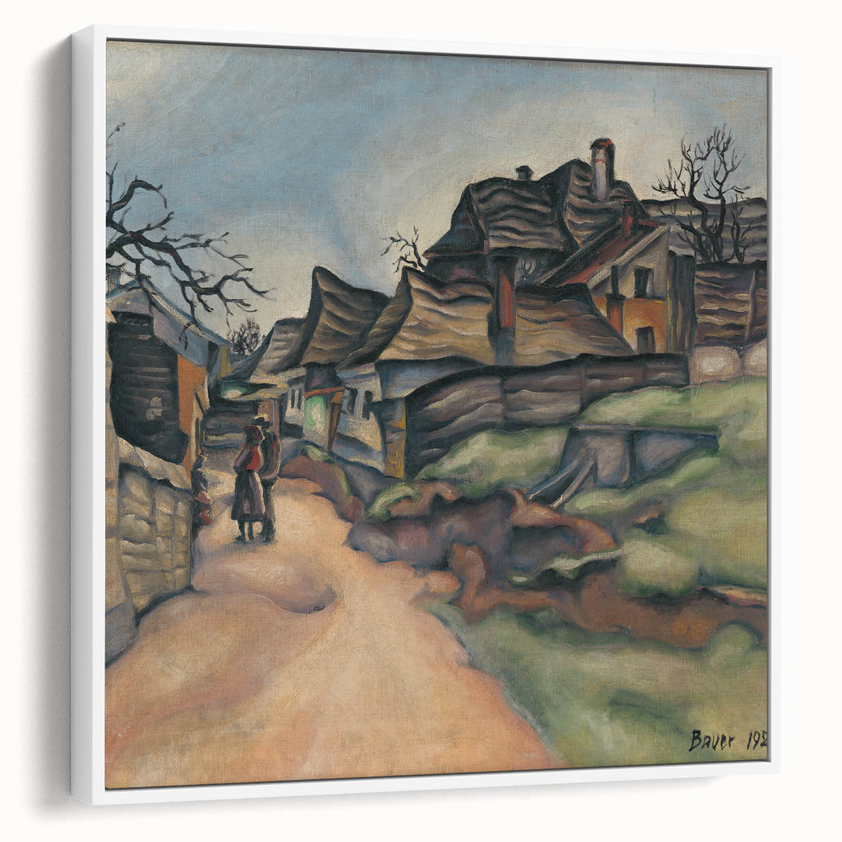 Expressionism Wall Art - Village Pathway by Expressionist Artist