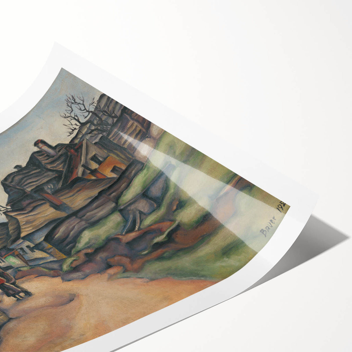 Expressionism Wall Art - Village Pathway by Expressionist Artist