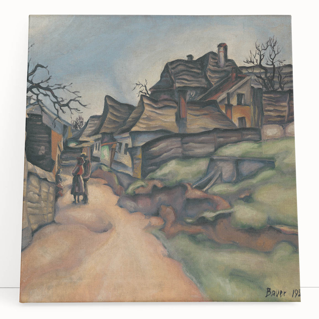 Expressionism Wall Art - Village Pathway by Expressionist Artist