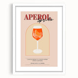 Abstract art print featuring swirling blue and green patterns on a white framed canvas, ideal for dining room decor.