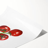 Extra large rolled print featuring line art flowers in black on white, ideal for large living room wall decor.