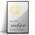 You Are My Sunshine Print - Nursery Wall Art for Kids