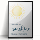 You Are My Sunshine Print - Nursery Wall Art for Kids