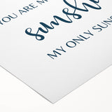 You Are My Sunshine Print - Nursery Wall Art for Kids